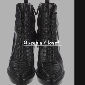 Givenchy Brown Leather Platform Ankle Boots